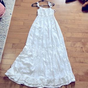 White eyelet dress